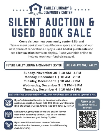 Linked image to Silent Auction & Used Book Sale